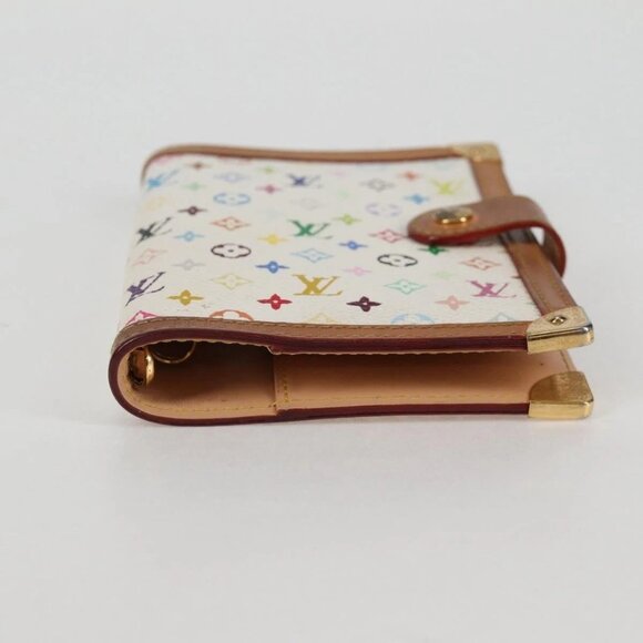 LOUIS VUITTON Multicolor Agenda PM Day Planner Cover White R21074 Auth 134196 - Picture 5 of 16